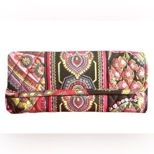 VERA BRADLEY Tri-fold Long Quilted Wallet - EUC